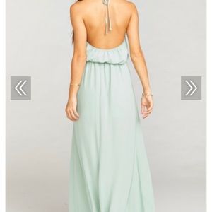 Show me your mumy dusty mint crisp dress